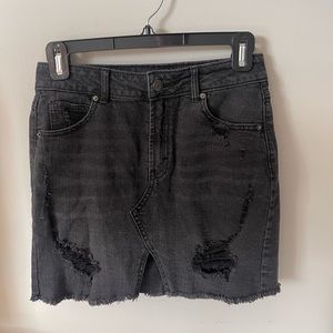 Black Jean Skirt